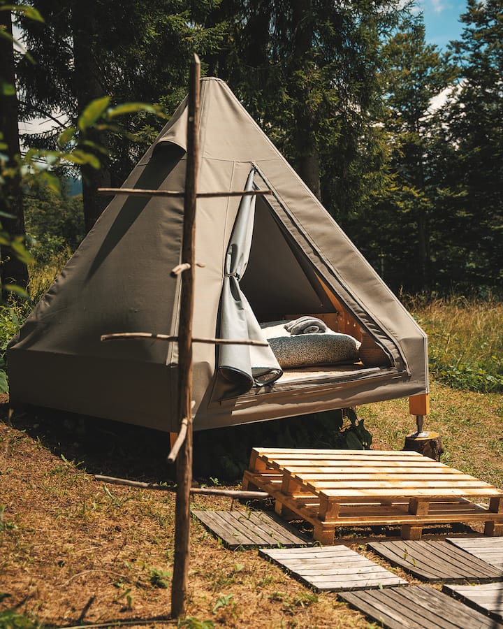 Campeggio Treinke - Tipì Classica Glamping - Sauris di Sotto