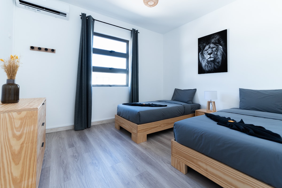 ห้องพักที่มีเตียงเดี่ยว 2 เตียง