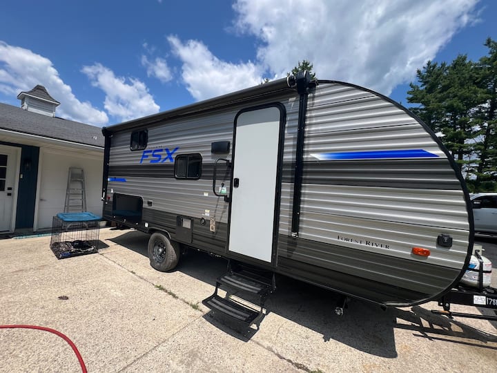 Fern The Bunkhouse Camper @ Alabaster Acres - East Tawas, MI