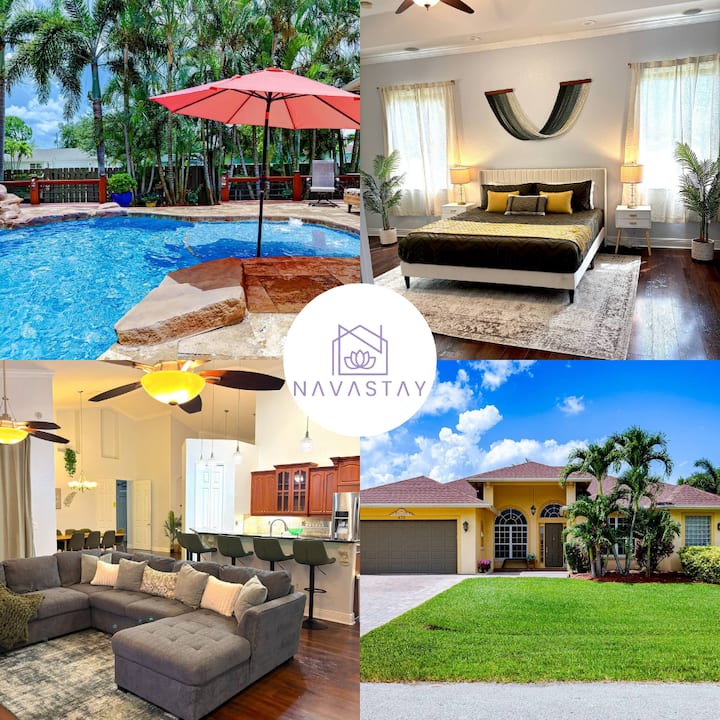 Palm Paradise - 5 Br Family Pool Retreat - Port St. Lucie, FL