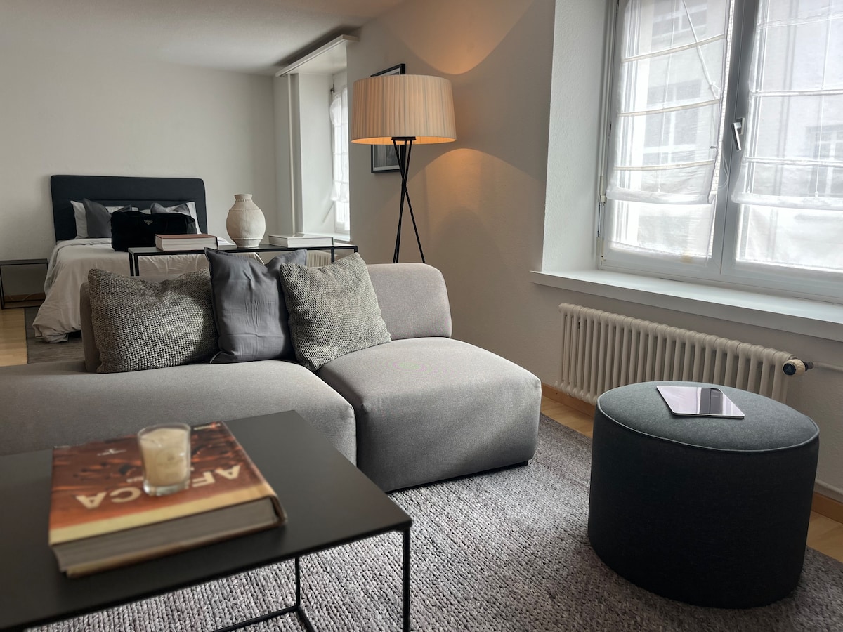 Photo inspiration: High End Loft Apartments With Private Media Rooms Reference: High End Aesthetic Loft In The Heart Of Zurich