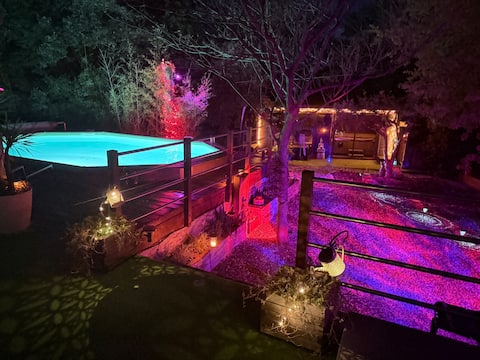 Zen Villa 3⭐️⭐️⭐️ Pool Jacuzzi Sauna, 6 people