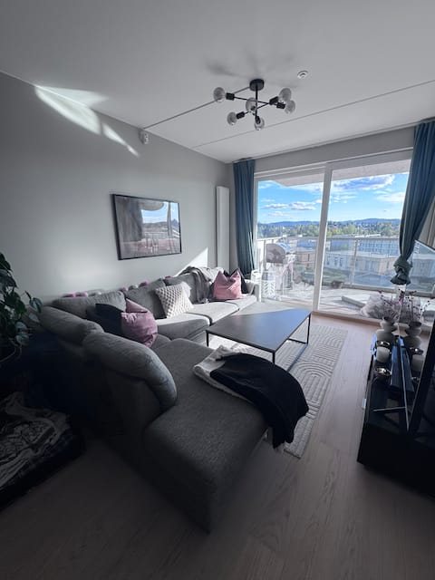 Successful Airbnb property: Nice apartment with 2 bedrooms, near Train and SNOW in Lørenskog
