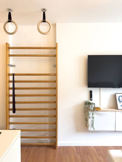 Leistungsstarkes Airbnb: A: Smart-Studio, Balcony, central, modern, WLAN in Ostviertel