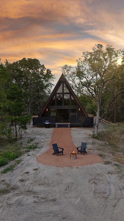 Modern A-frame Escape at Big Moon Ranch: Cabin 5
