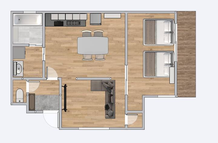 Bright & Cozy 1ldk (52㎡)|tokyo & Airport Access|2f - 후나바시시