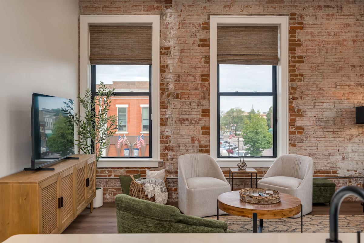Inside the Guten Tag Loft in historic downtown New Ulm