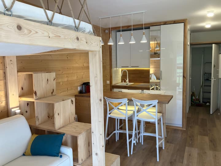 Studio 21m2 Pied De Piste à Bonascre - Ax-les-Thermes
