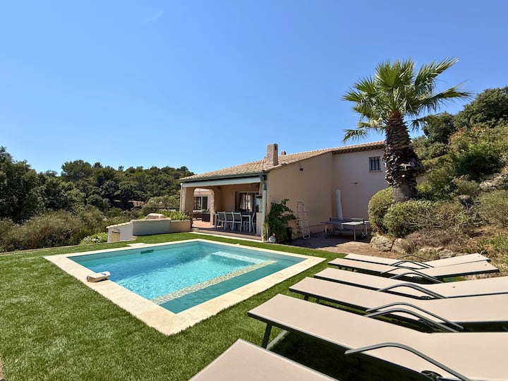 Villa Vue Mer & Estérel-5 Ch-piscine-plages à Pied - Fréjus