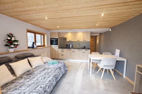 Top Airbnb: New two-room apartment Morzine, good location, close to slopes (shuttle) in Morzine