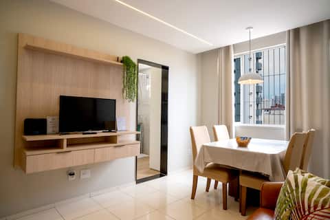 Top Airbnb: Downtown Comfort: Círio on foot + 500mb Wi-Fi + Air in Belém