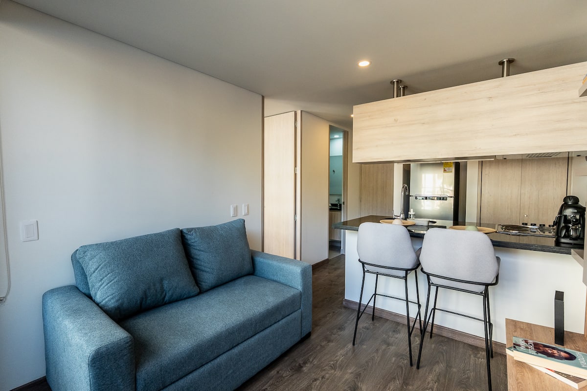 Apartamento amoblado para 3 personas en el edificio Citadinno de Bogotá