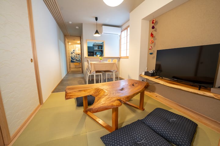 善光寺徒歩8分/1日2組限定/6名貸切・2寝室/無料駐車場付/桜&茶道体験/権堂グルメ街 - Nagano