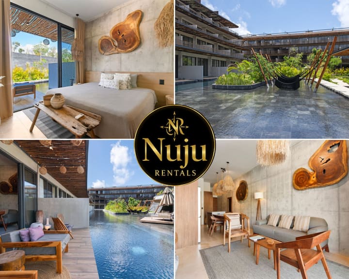 Nuju Rentals |2br Apt |4 Guests| Gym & Pool - Tulum