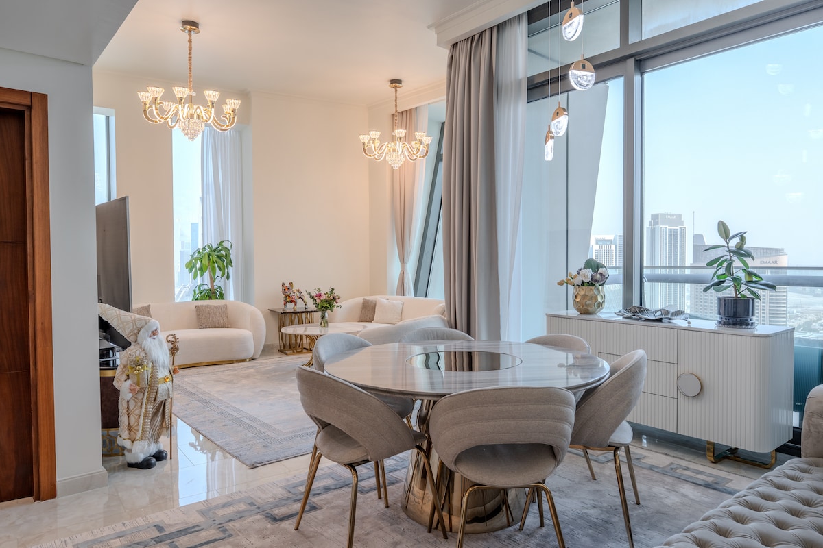 2 Bedroom Furnished Apartment with Full Burj Khalifa View | Burj Vista 3