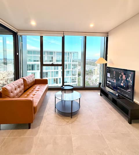 Top performing Airbnb: Panoramic 2BR | Sunset & Stadium views in Lidcombe