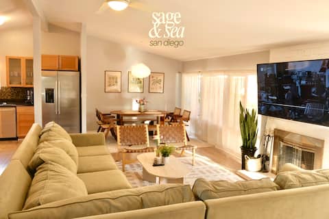 Popular Airbnb listing: Sage & Sea – Snapdragon, Central SD, 15 min Beach in Serra Mesa