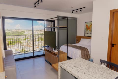 Full studio with pool, Wi-Fi and good location