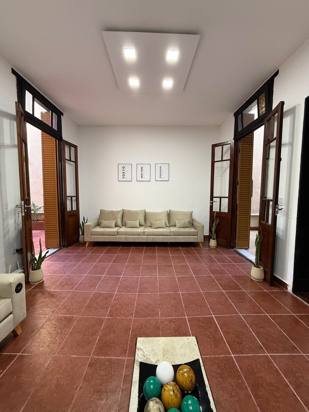 Habitación en departamento con patio y terraza en Villa Crespo