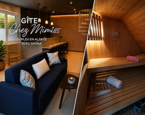 Airbnb performant: Duplex cottage at Mimiss with sauna and air conditioning à Bas Rhin