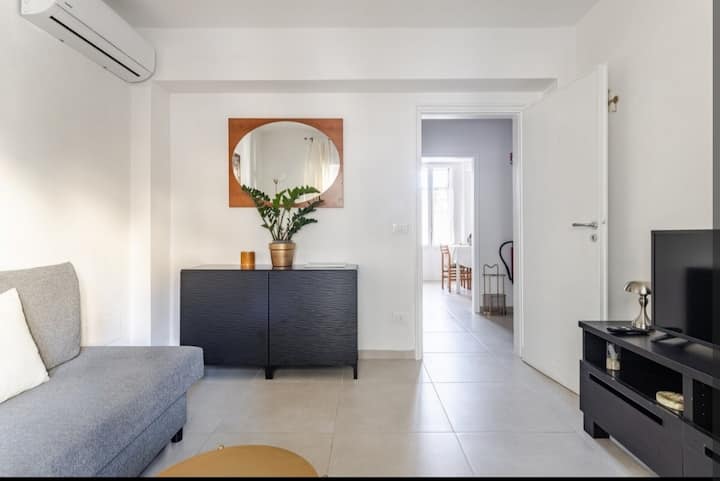 obývacia izba s rozkladacou pohovkou 