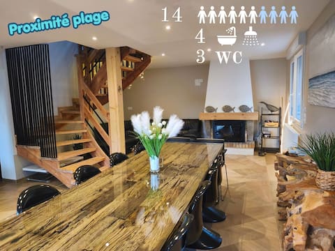 Annonce Airbnb populaire: Villa for 14 people · Baie de Somme · Bikes & fireplace à Quend