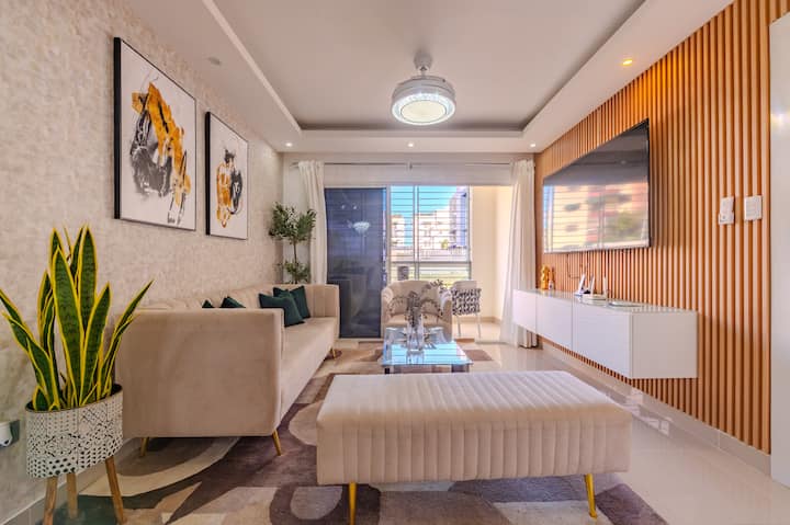 Comfy & Modern 3br Stay W/balcony-pool Access - Santo Domingo (Dominican Republic)