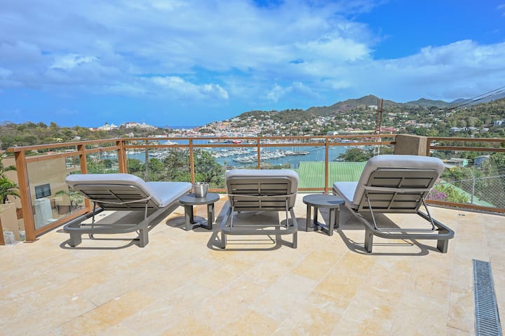 10br Villa-msv W/pool, Kitchen, Harbor & Sea Views - Grenada