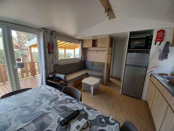 Mobil Home Climatisé 3 Chambres Dans Camping 4* - Saint-Laurent-de-la-Salanque