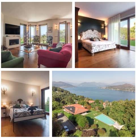 Top Airbnb: Luxury Stay – Villa with pool and lake view a Arona