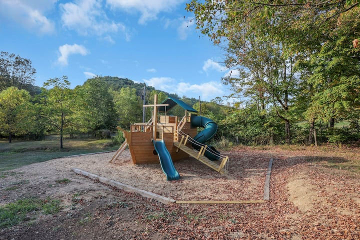 Edens Hillside Haven pirate ship playground