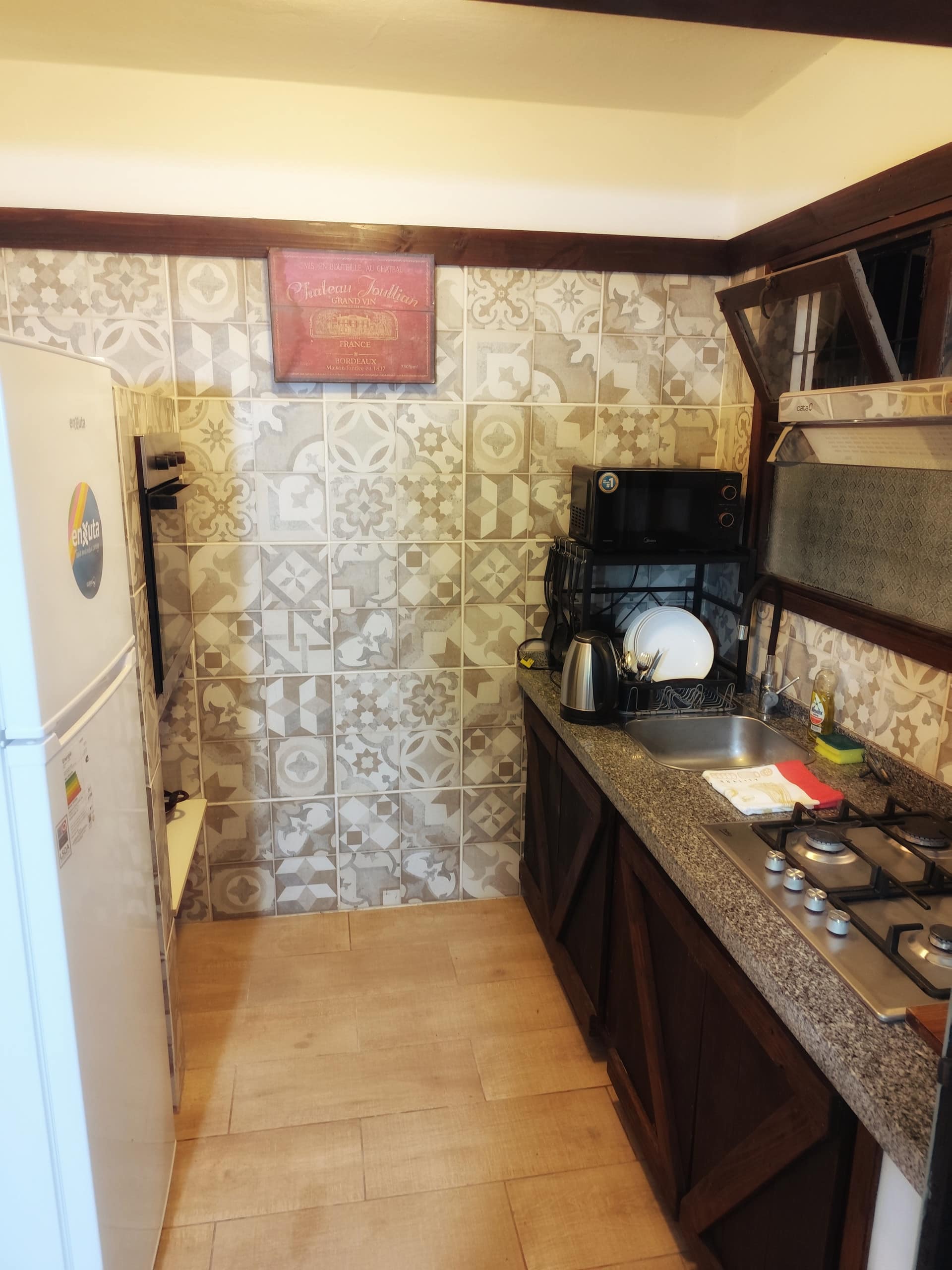 Very comfortable place to stay with a closed garage