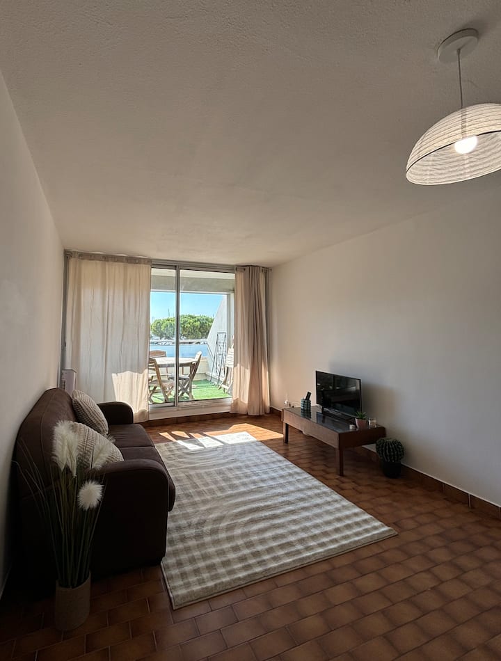 Studio Cabine Face Au Port Plein Sud - Mauguio