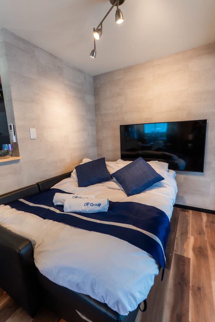 OP Tower IV-302．Max 6 Guests｜Cozy Modern Tatami - Condominiums