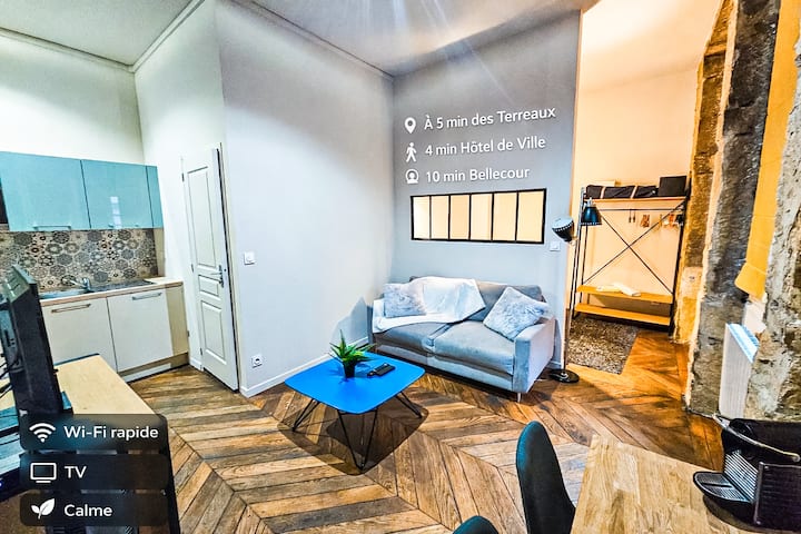 Le Bleu - Hypercentre- Wifi- Tv - Lyon