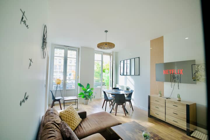Moderne & Chic / Hypercentre, Balcon Privé - Saint-Étienne