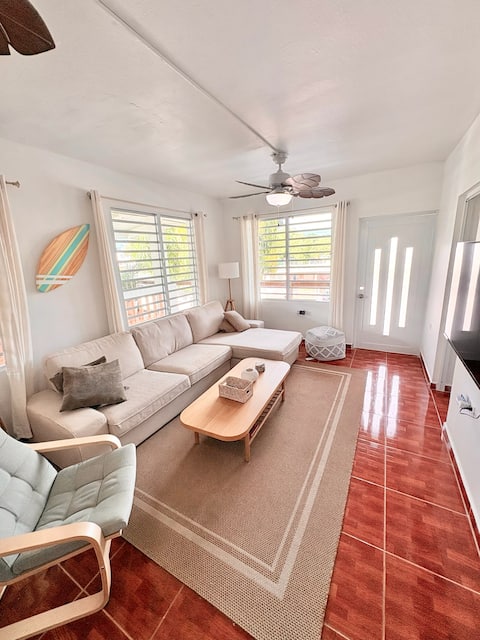 Successful Airbnb property: 2nd Floor - Oceanview Rooftop / 2-min from Beach in Stella