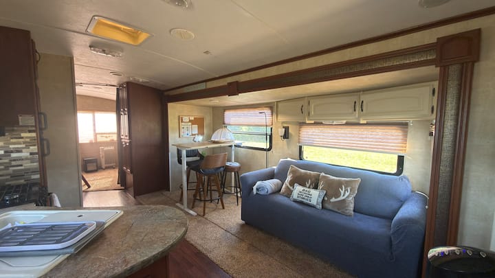 2 Bedroom Rv Stay On Peaceful Timber Farm W/ac - Lake Gaston