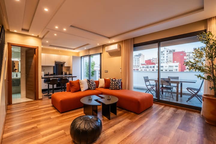 C006. Sublime Duplex & Terrasses - Downtown - Casablanca