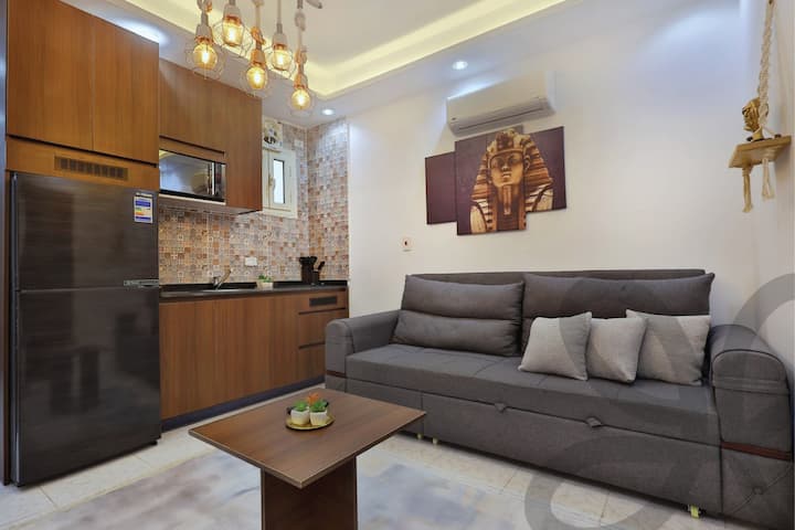 1-br: Pool, Beach*, Central, Museum, Airport, Wifi - Hurgada