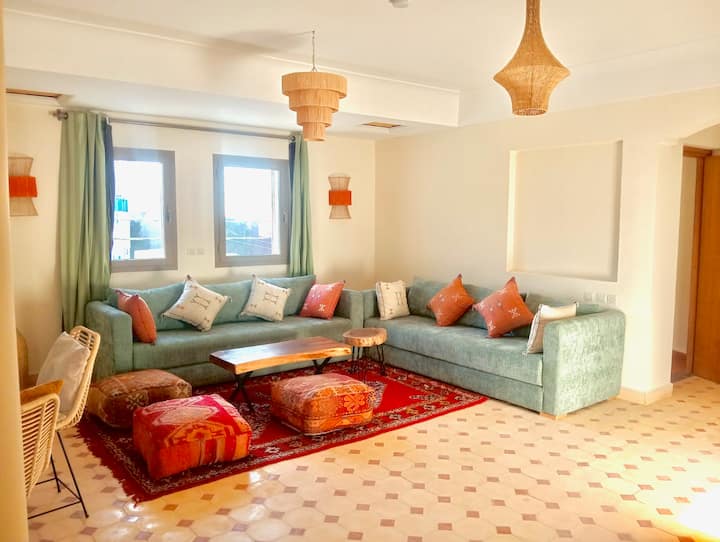 Traumhafte Wohnung Mit Riesiger Privater Terrasse - Taghazout