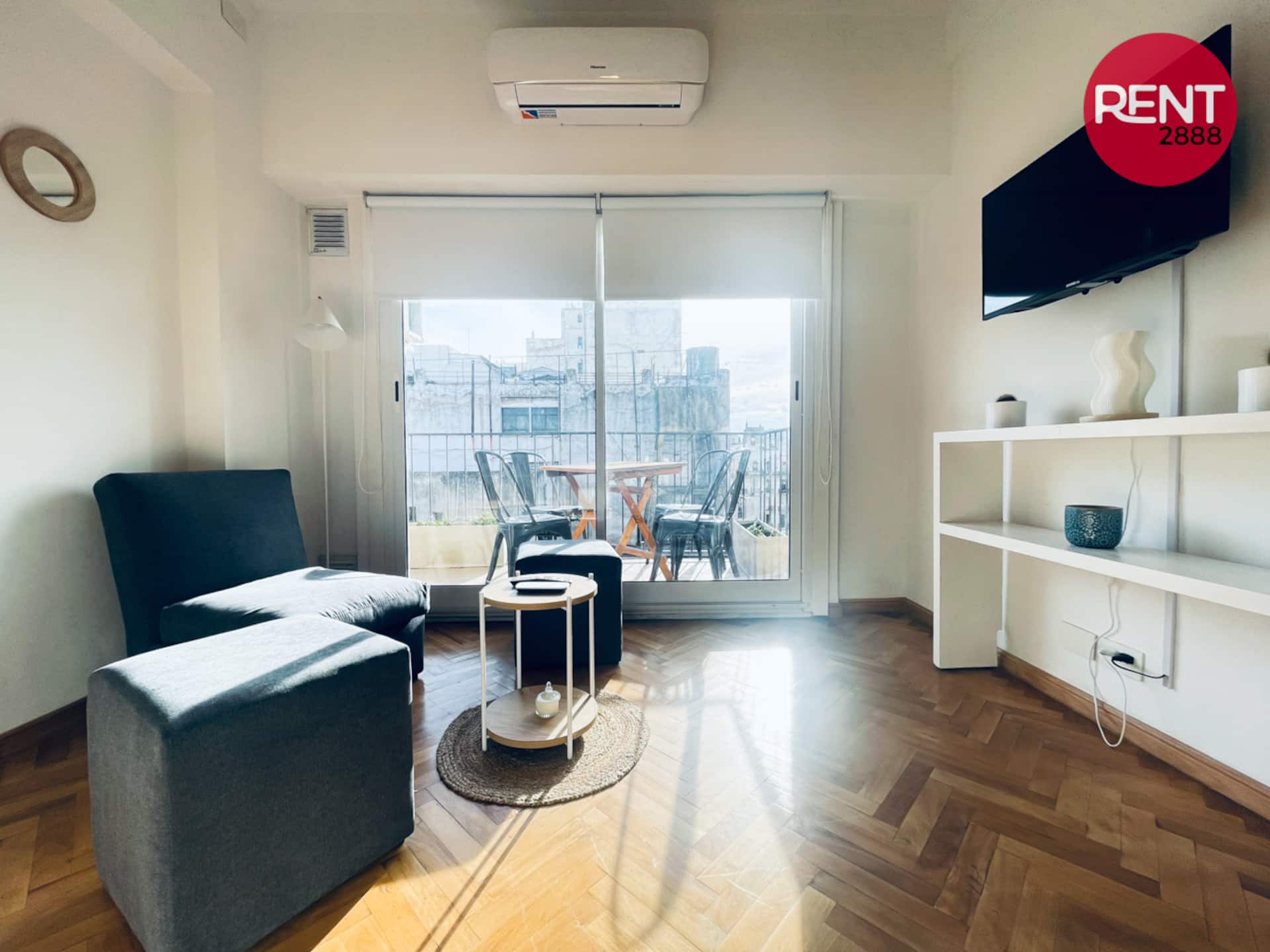 2 bedroom apartment in the Obelisco area, furnished and bright