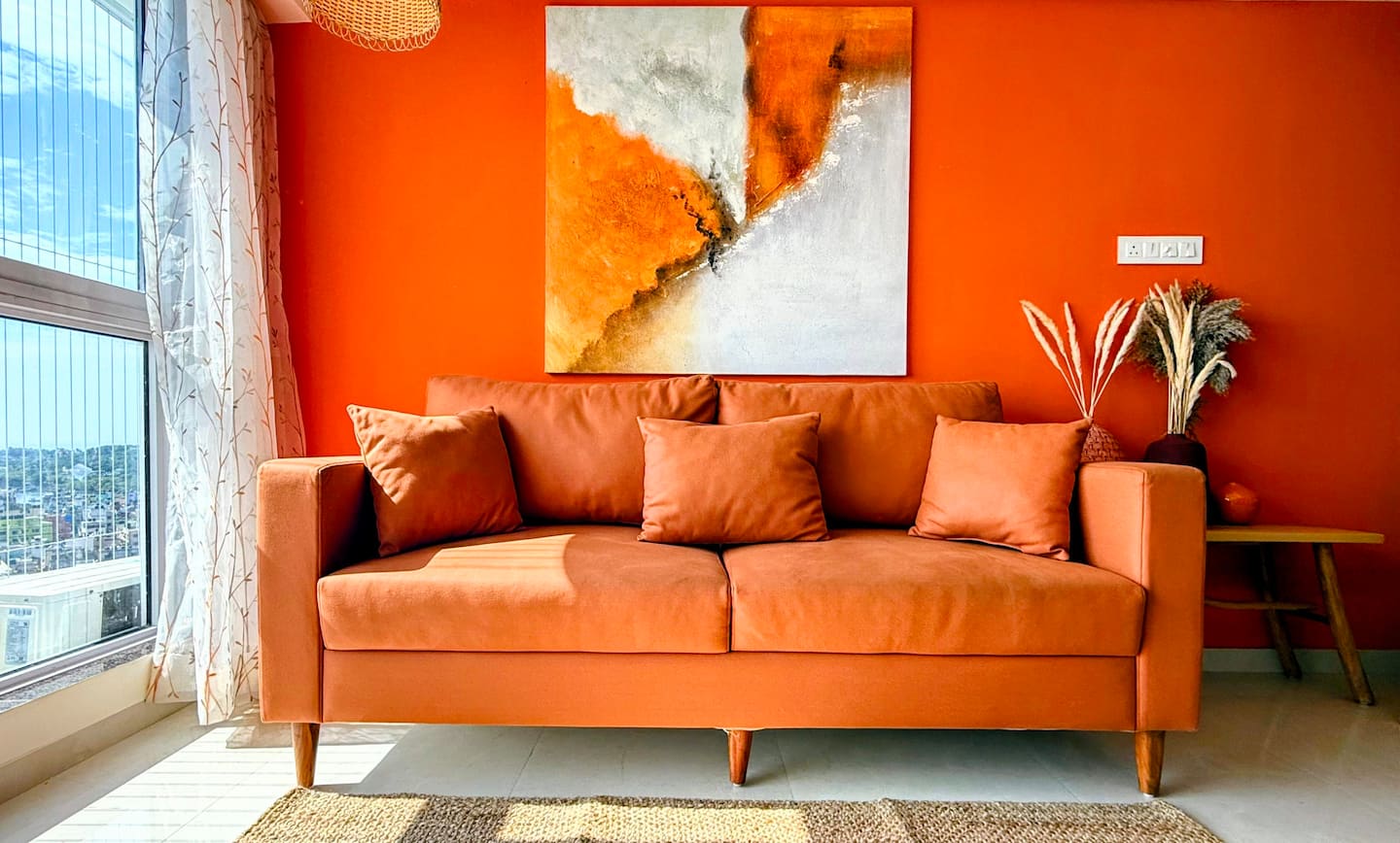  The Orange Castle – Stylish 2BR Designer Flat for 6 | Mumbai  - 3