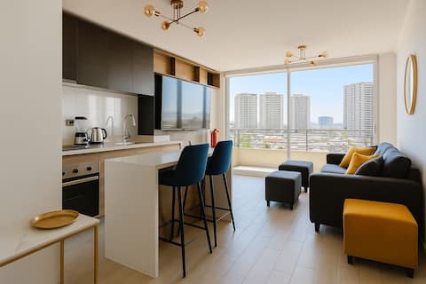 Top Airbnb: Apartment 5 people | Metro L5 + Parking + Air in San Joaquín