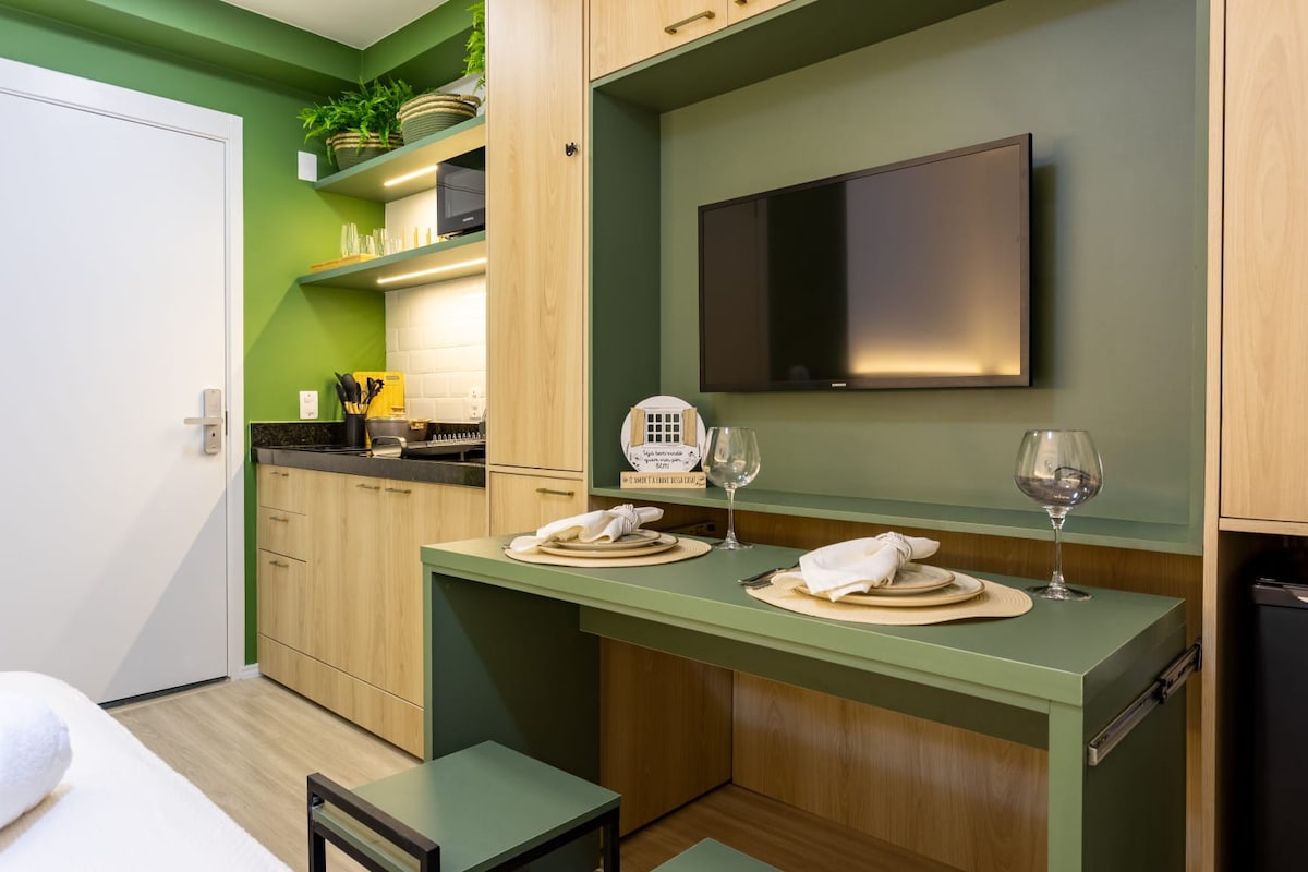 Top Airbnb: Modern Studio in Mooca | 5 min from Brás em Mooca
