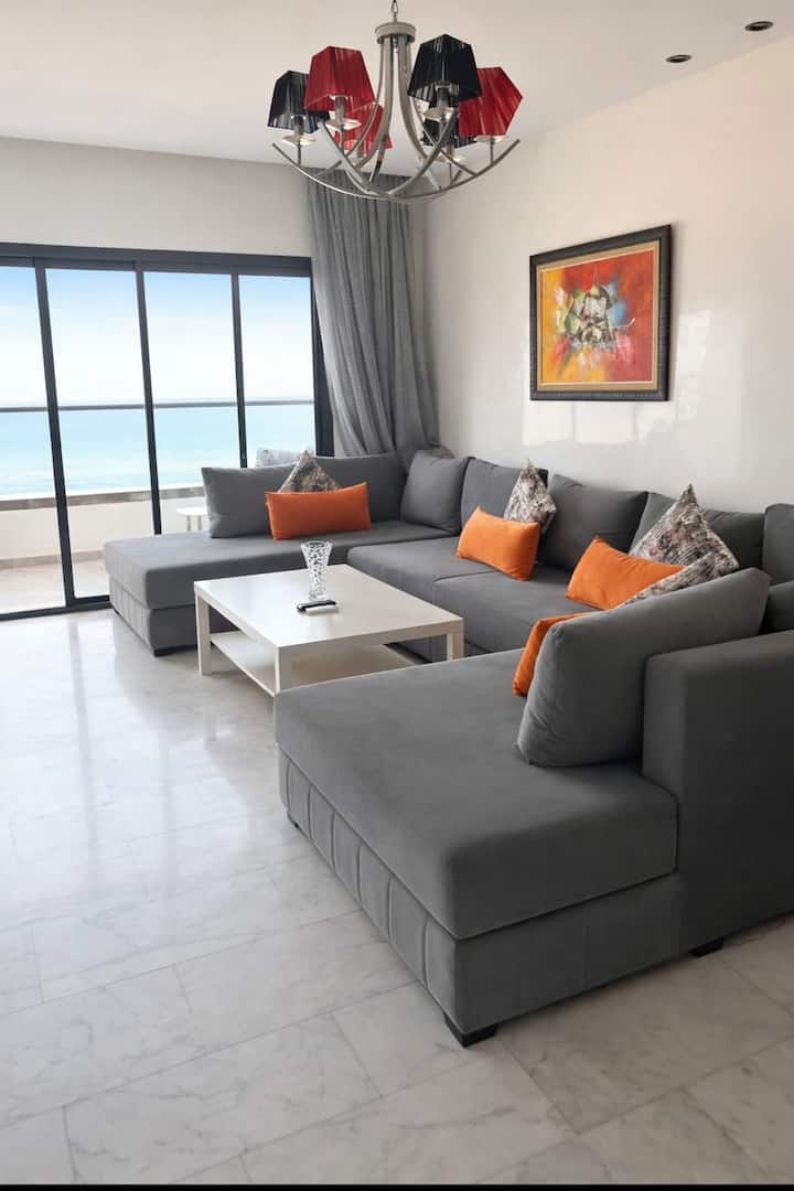 Détente Vue Sur Mer + Piscine-emplacement Idéal - Mohammedia