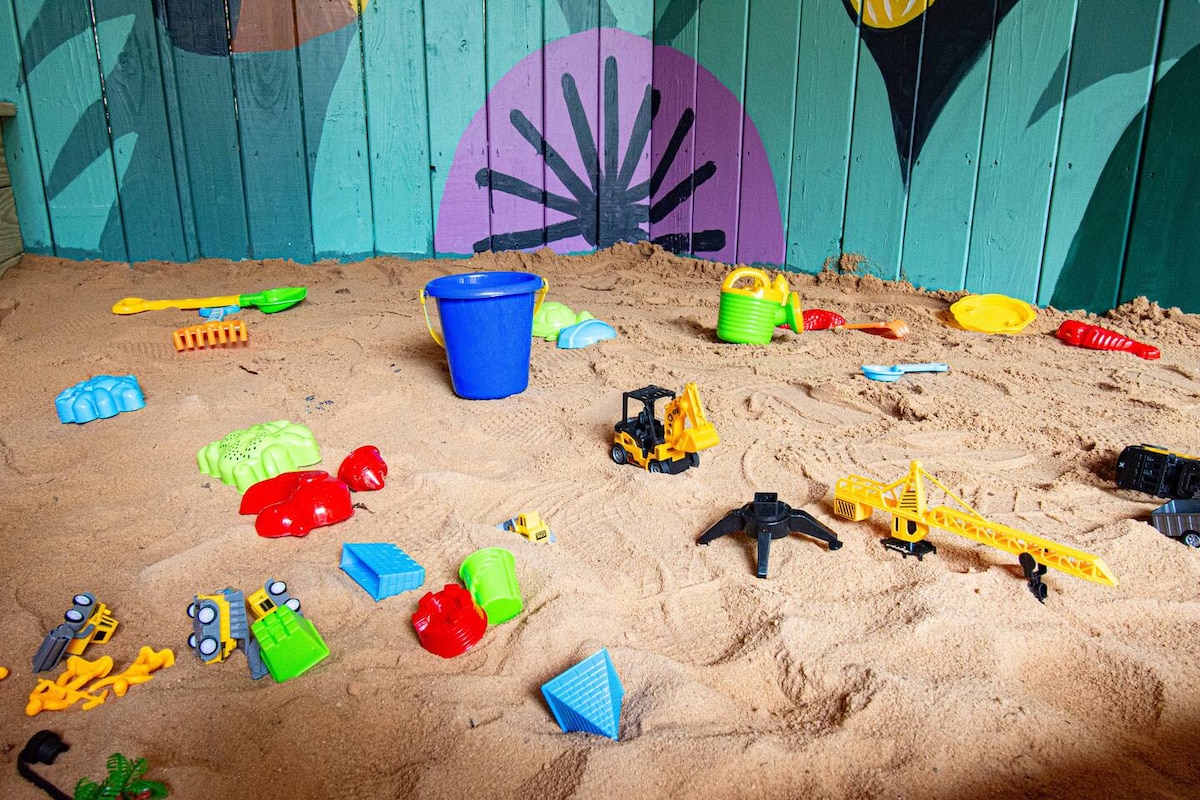 Sandpit play area