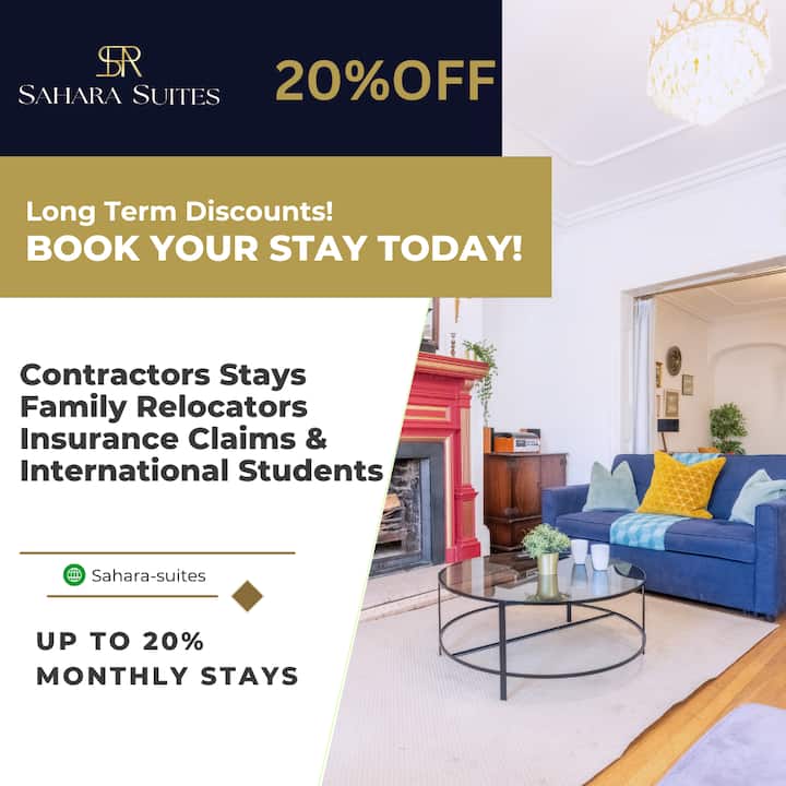 Modern Contractor Stay |Sleeps 04 |Parking |20%off - Newport