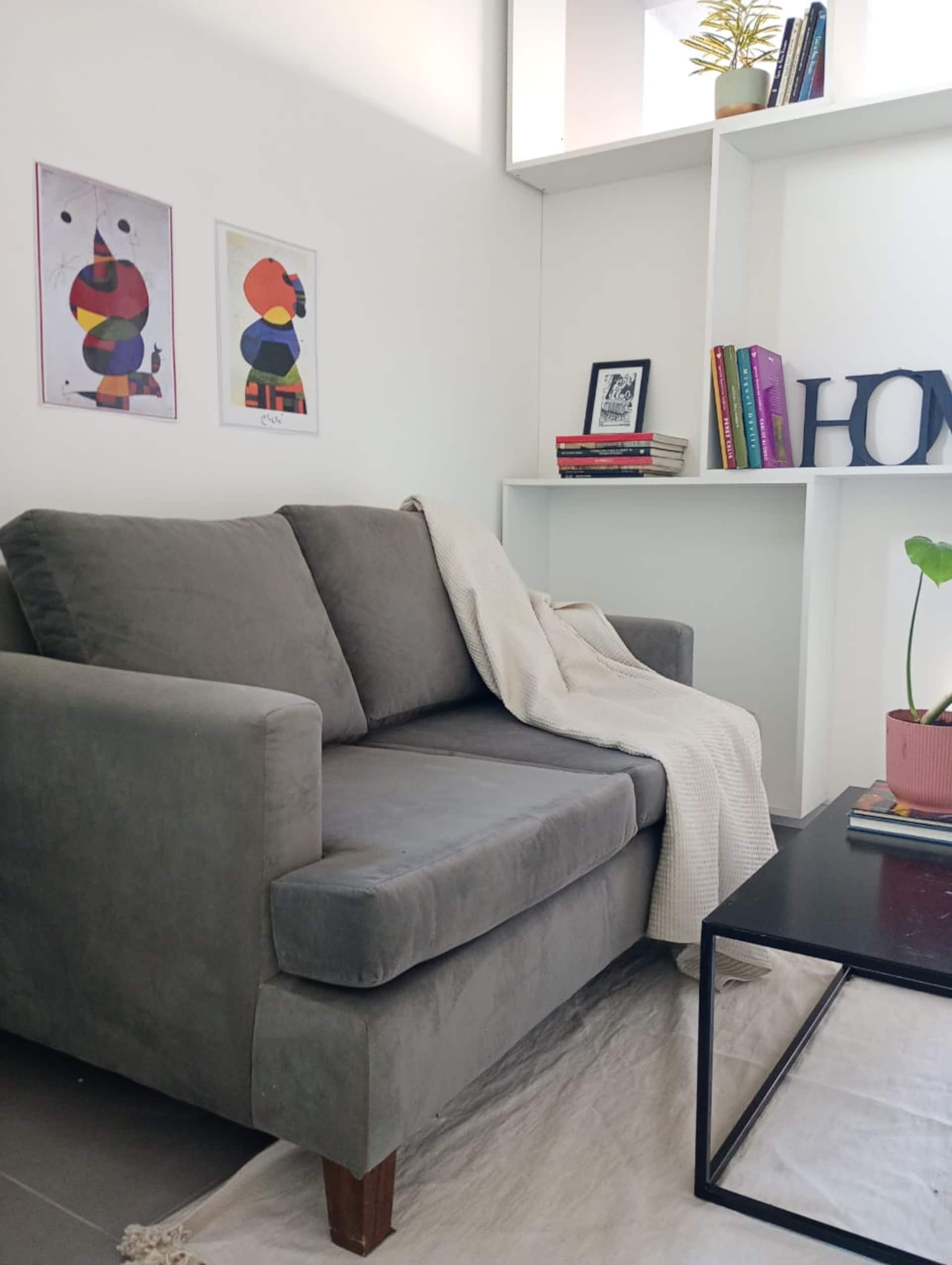 A 2-room apartment with a balcony