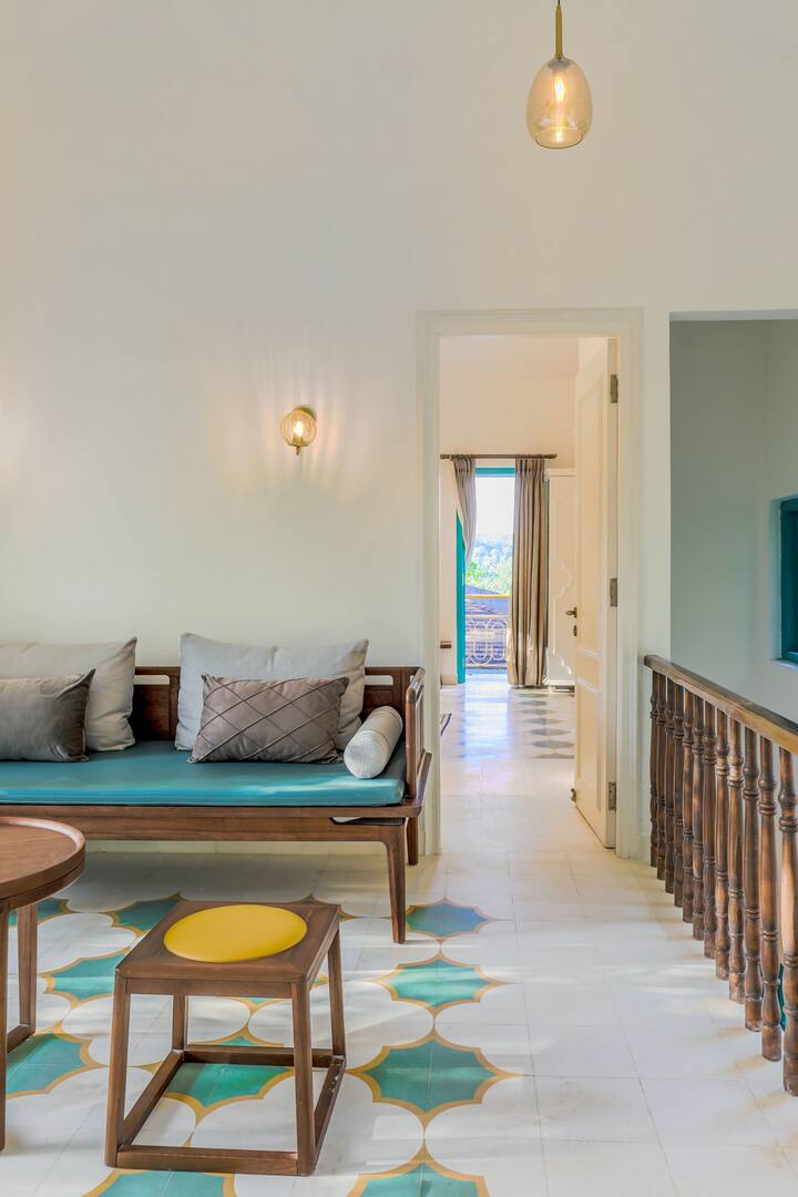 ELIVAAS Casa Lotus-Secondary · Villa W/ Pvt Pool, Garden Lounge & Scenic Balcony